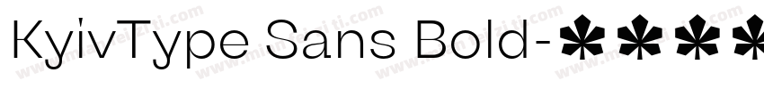 KyivType Sans Bold字体转换